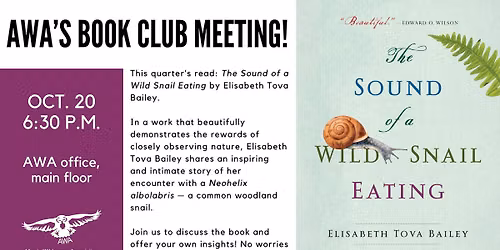 AWA\u2019s October 2026 Book Club Meeting