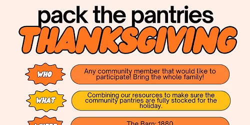 Pack the Pantries - Thanksgiving