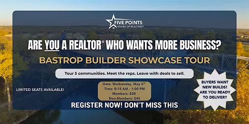 Bastrop Builder Showcase Tour