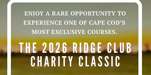 2026 Ridge Club Charity Classic to Benefit Golf For All
