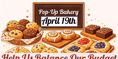 Pop-Up Bakery on April 19th -- Delicious!