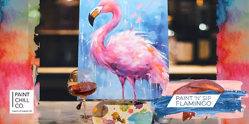 Portsmouth Paint \u2018n\u2019 Sip - \u201cFlamingo\u201d