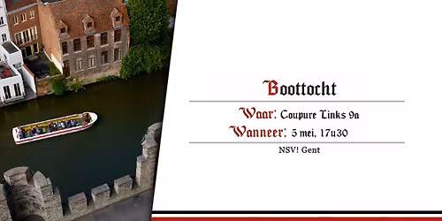 Boottocht | NSV! Gent