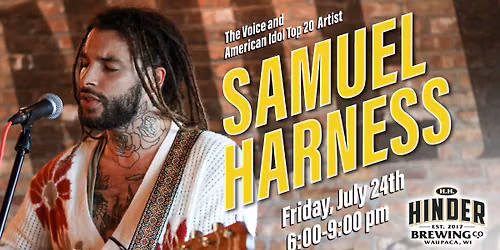 Samuel Harness performs in Waupaca, WI at H.H. HINDER Brewing co! \ud83c\udf7b \ud83c\udfb6