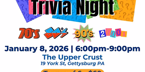 Trivia Night - Decades of Fun