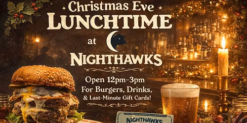 Christmas eve BURGERS & GIFT CARDS