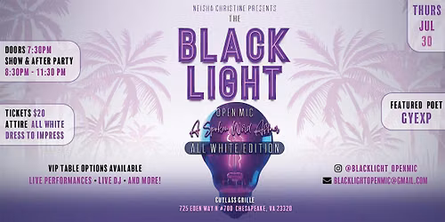 The Black Light Open Mic: A Spoken Word Affair