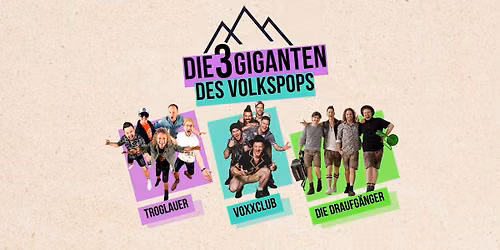 DATUM TBC: Die 3 Giganten des Volkspops • FrischLuft Open Air 2027 — Posthof - Zeitkultur am Hafen