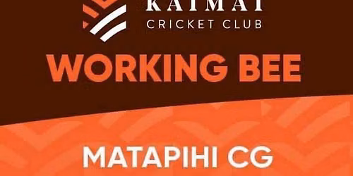 Matapihi CC Working Bee