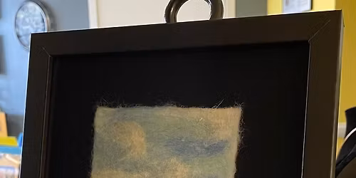 Needle-felted landscape