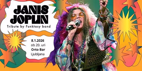 JANIS JOPLIN TRIBUTE by Funktasy Band | Orto Bar | 8.1.2026