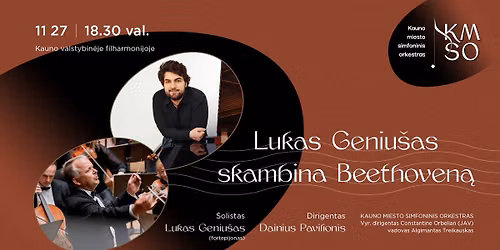LUKAS GENIU\u0160AS SKAMBINA BEETHOVEN\u0104