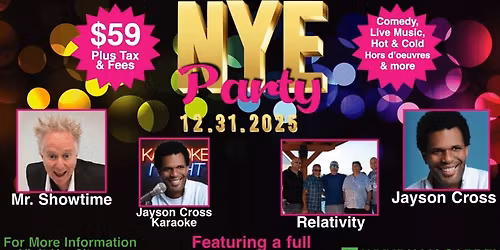 2025 New Year\u2019s Eve Party: December 31st!