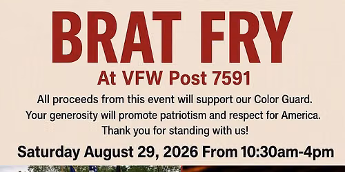 Color Guard Brat Fry!