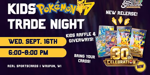 Kids Pok\u00e9mon Trade Night & NEW Release!