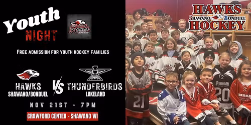 Hawks vs Thunderbirds (Youth Night)
