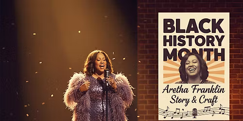 Black History Month:  Aretha Franklin Story & Craft