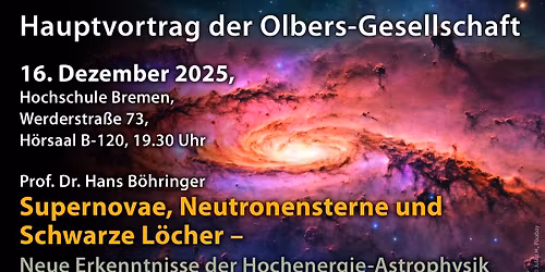 Hauptvortrag: Supernovae, Neutronensterne und Schwarze L\u00f6cher