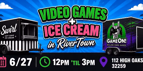 Video Games + Ice Cream in RiverTown