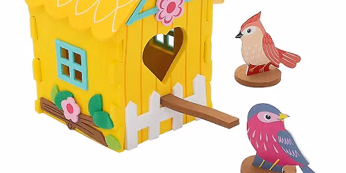 Foam Birdhouse Craft for Kids