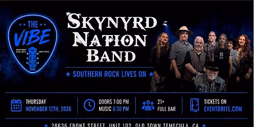SKYNYRD NATION-A TRIBUTE TO LYNYRD SKYNYRD!