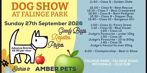 Amber Pets Apple Fayre Dog Show at Falinge Park