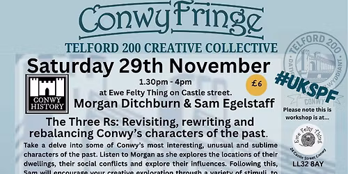 The Three Rs: Revisiting, Rewriting and Rebalancing Conwy's characters of the past, with Morgan Ditc