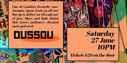 Yusupha Ngum & The Affia Band @ BAR OUSSOU! 