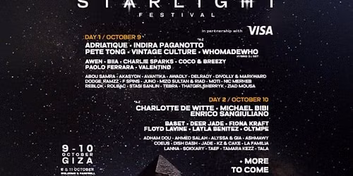 STARLIGHT Festival - Adriatique, Charlotte de Witte, Michael Bibi & more