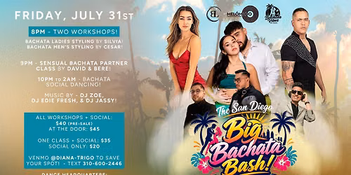 The San Diego Big Bachata Bash - Summer Edition! 7\/31