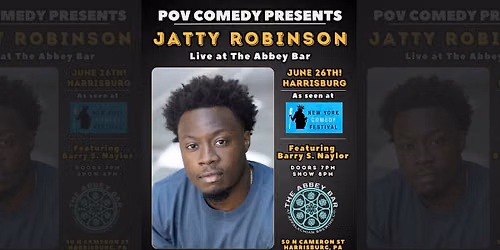 POV Comedy presents Jatty Robinson at The Abbey Bar | Harrisburg PA