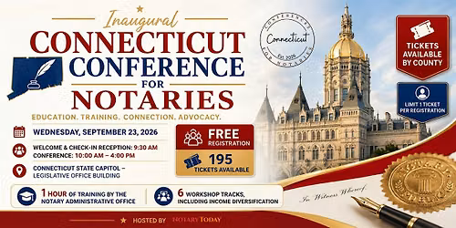 Inaugural Connecticut Conference for Notaries