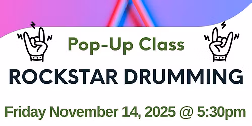 Pop-Up Fitness Class: Rockstar Drumming