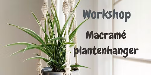 Workshop Macram\u00e9 plantenhanger