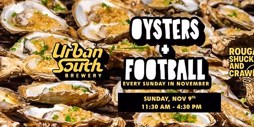 Football, Oysters, & Float the Keg at Urban South!
