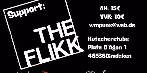 The Promised End (Punk\/Hardcore Boston\/USA) & The Flikk (Post Punk M\u00fcnster)