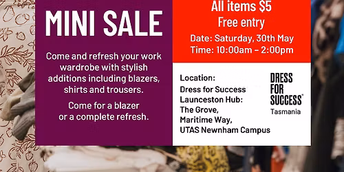 Dress for Success End of Lease Sale