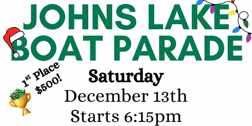 Johns Lake Annual Boat Parade!