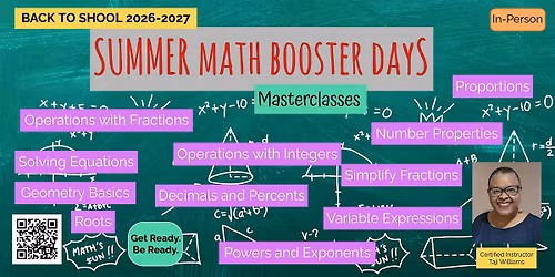 Summer Math Booster Days: Rising 4th-5th Graders