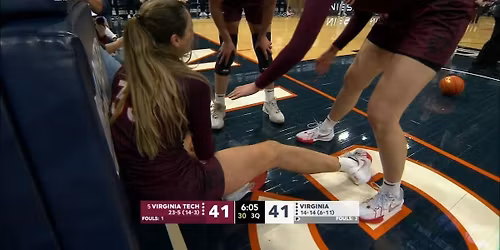 Virginia Cavaliers at Virginia Tech Hokies Womens Basketball at Cassell Coliseum