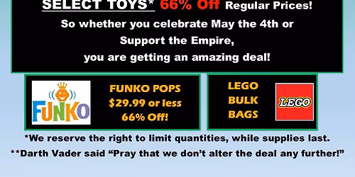 Order 66 Spring-cleaning sale!