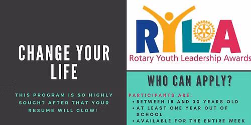 RYLA Rotary Youth Leadership Awards 2026