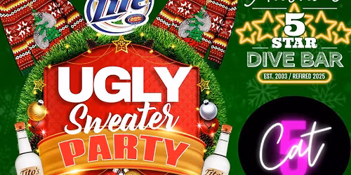 Ugly Sweater Party at Alisha’s 5 Star Dive Bar Atco!