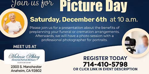 FREE Senior Picture Day 