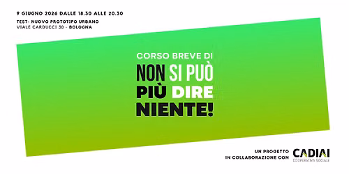 Corso breve di Non si pu\u00f2 pi\u00f9 dire niente!
