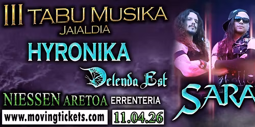 III TABU Jaialdia con SARATOGA + HYRONIKA + DELENDA EST
