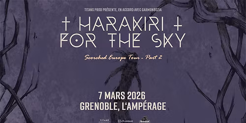 HARAKIRI FOR THE SKY + guest @ L'Amp\u00e9rage - Grenoble