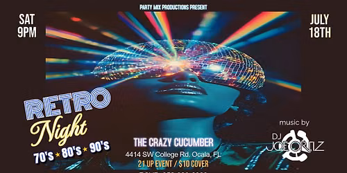 Retro Night 70\u2019s 80\u2019s & 90\u2019s