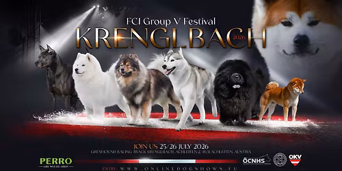 FCI V Festival - Krenglbach 2026 for FCI V DOGS* powered by PERRO