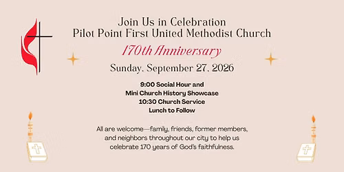 PPFUMC 170th Anniversary Celebration